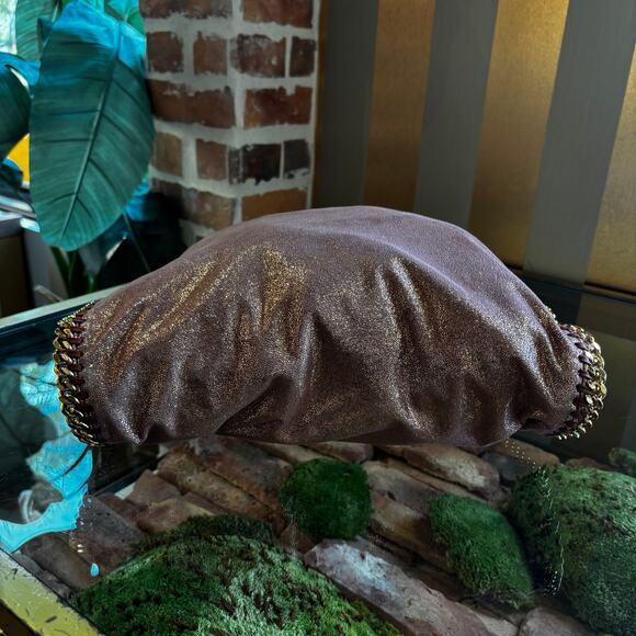 STELLA MCCARTNEY Falabella Eco Shiny Dotted Chamois Shoulder Bag - Picture 5 of 6